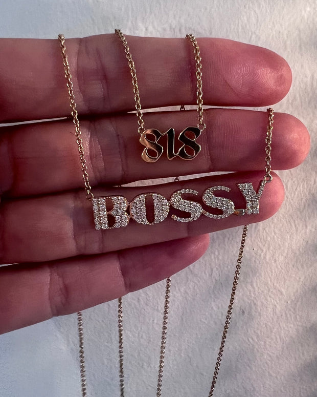 BOSS.Y Custom Nameplate Necklaces