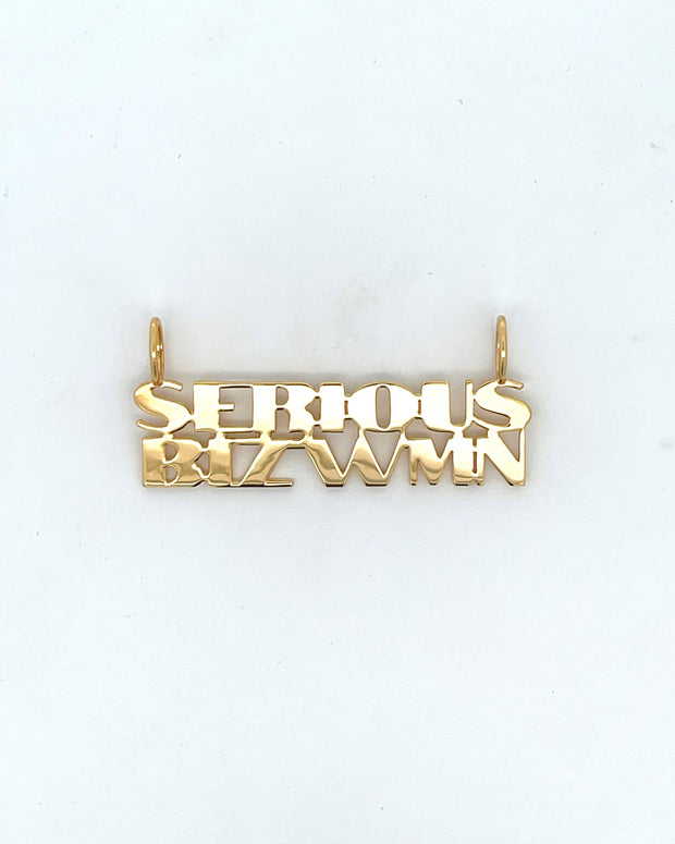 Serious Business Woman Nameplate