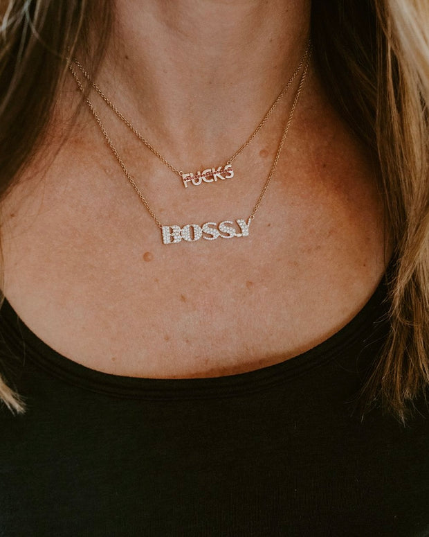 BOSS.Y Custom Nameplate Necklaces