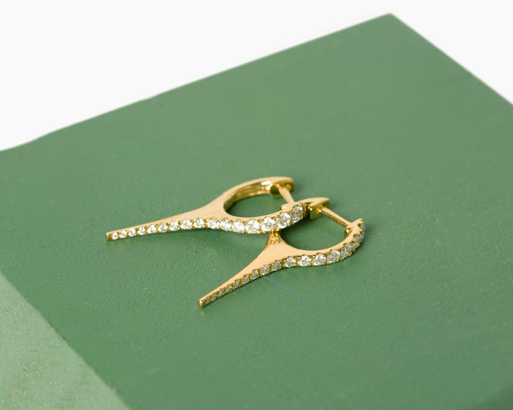Pave Spike Earrings