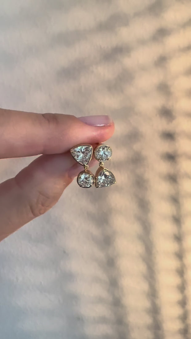 Yin Yang Twin Earrings