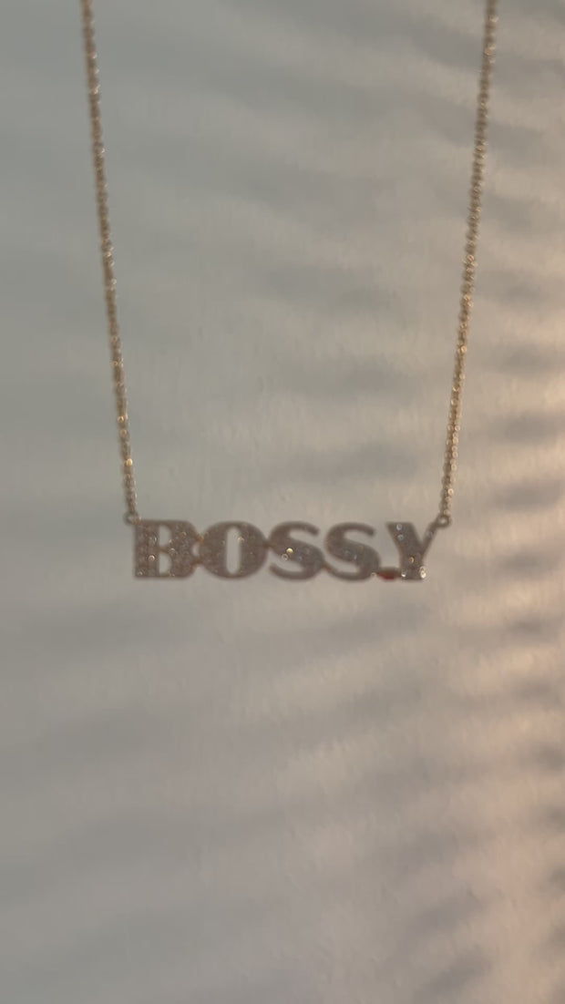 BOSS.Y Custom Nameplate Necklaces