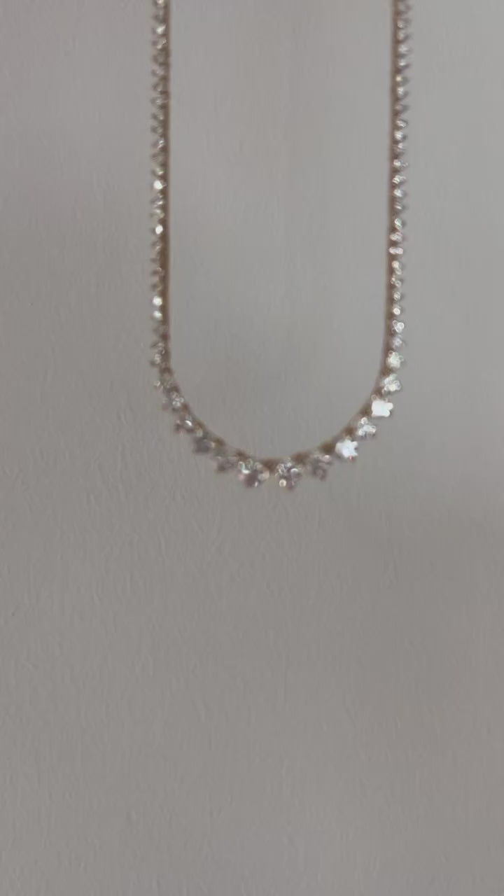Riviera Graduated Tennis Necklace