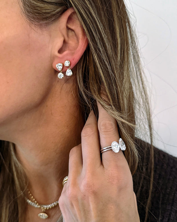 Yin Yang Twin Earrings