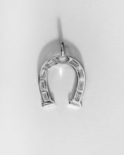 Silver Lucky You Horseshoe Pendant